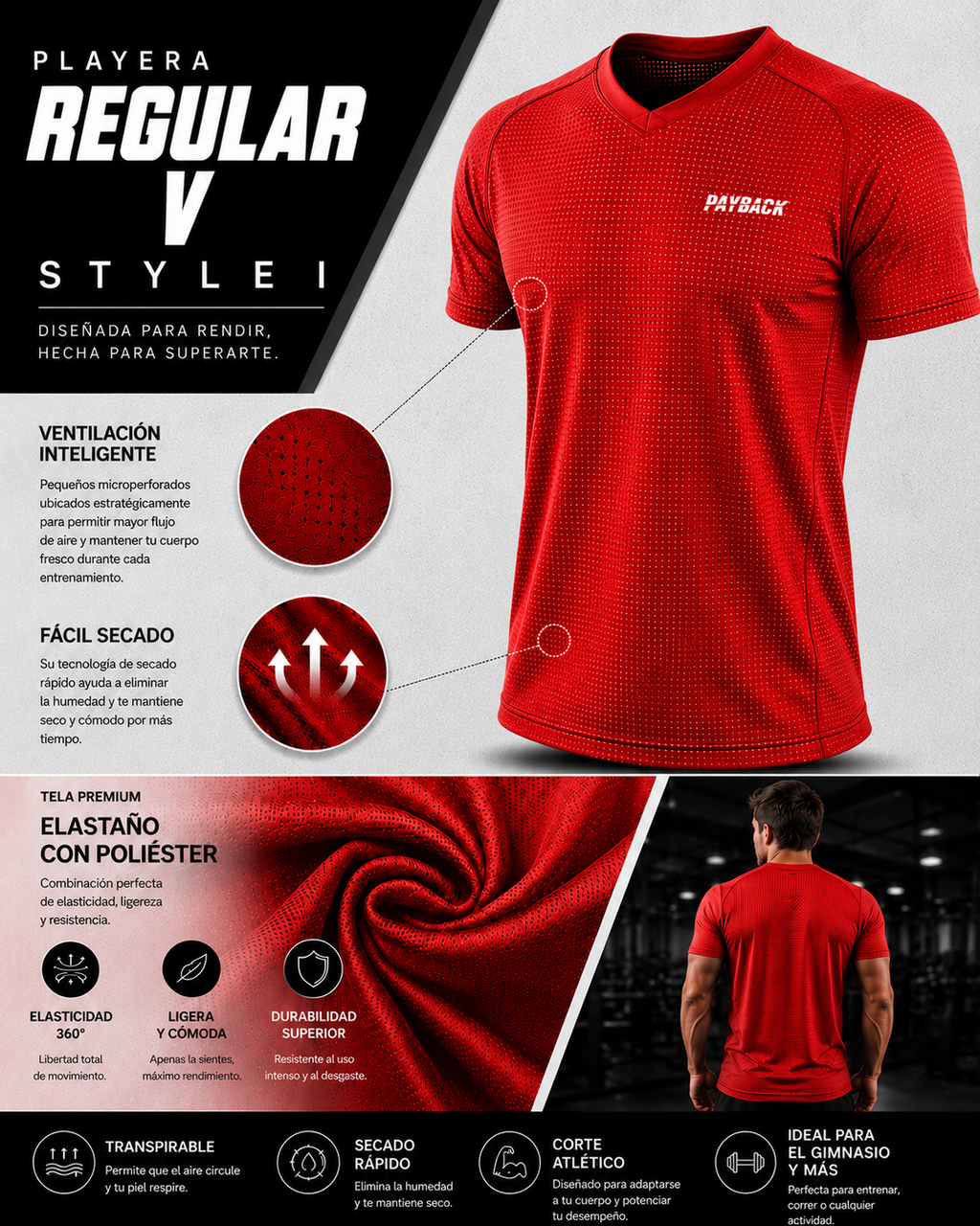 Playera Regular V Style I