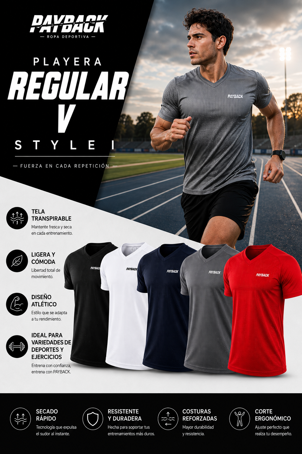 Playera Regular V Style I